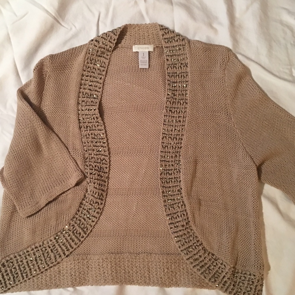 Chico size med bolero sweater vest